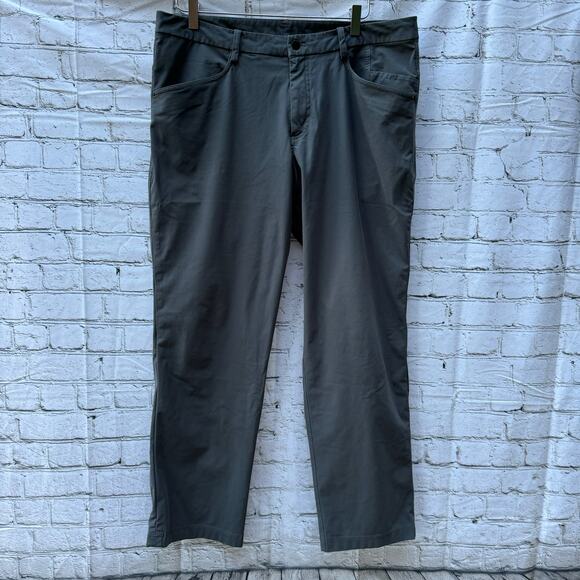 Lululemon Pants ABC Classic Warpstreme Gray Size 38 Casual Versatile Work Mens - Picture 1 of 8